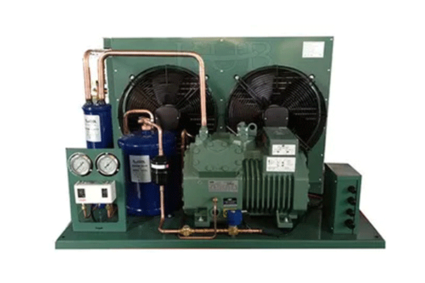 380V 5HP Bitzer Condensing Unit Long Lifespan 2 Fans Semi Hermetic Installed Conveniently